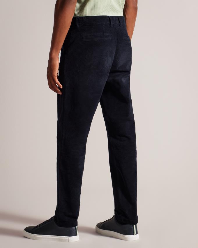 Pantalon Ted Baker Camburn Fit Corduroy Bleu Marine Homme | ISZ-80816942